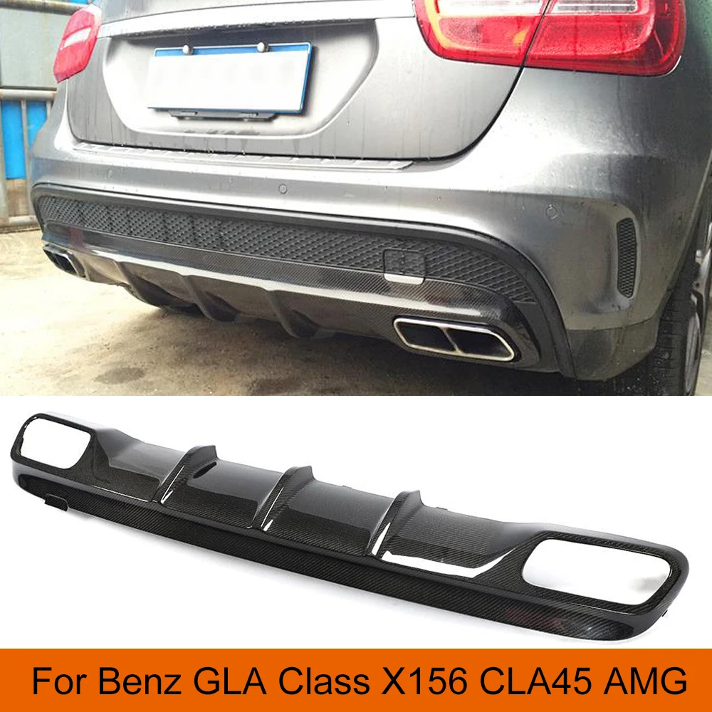 Углеродное волокно/FRP задняя губа диффузор Бампер корпус комплект для Mercedes-Benz GLA