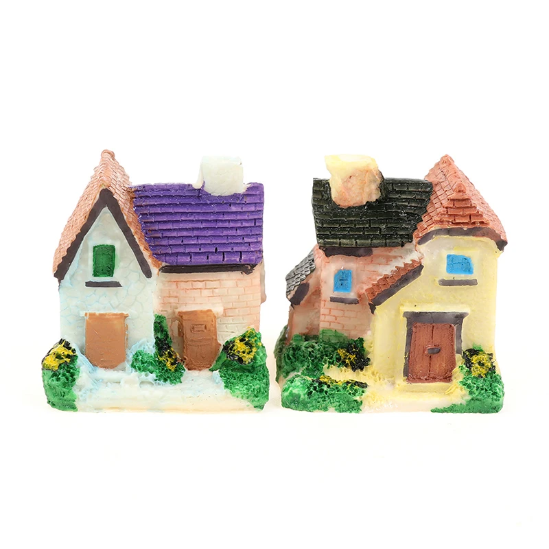 

4Style Mini Cottages House Fairy Garden Miniatures DIY Ornament Decor Crafts