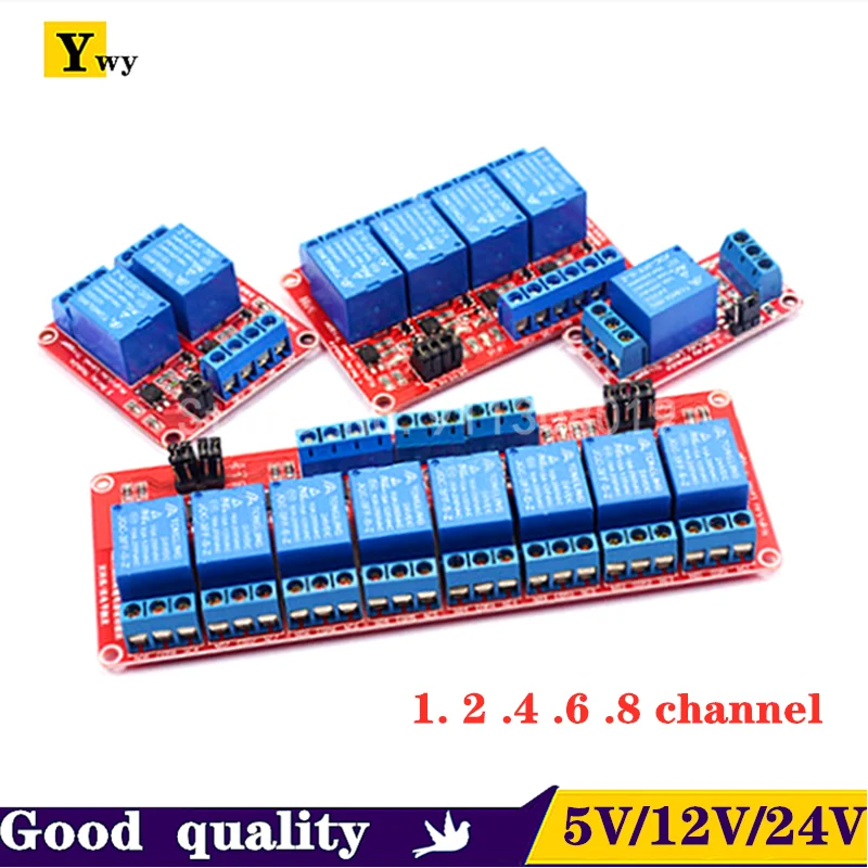 Релейный модуль 5 в 12 1 2 4 6 8 каналов с оптроном релейный выход для Arduino
