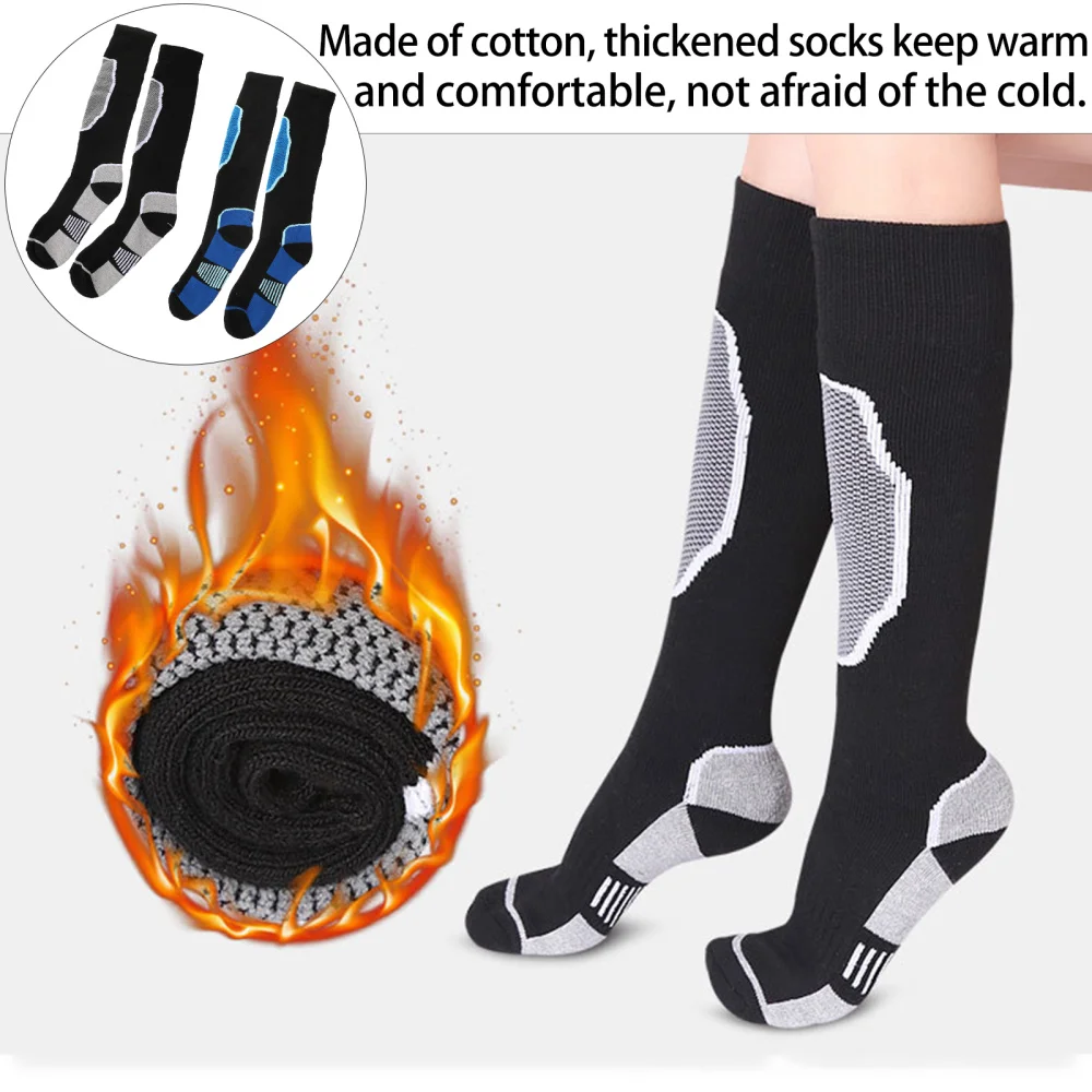 

2 Pairs Men's Outdoor Mountaineering Socks Moisture-wicking Skiing Stockings