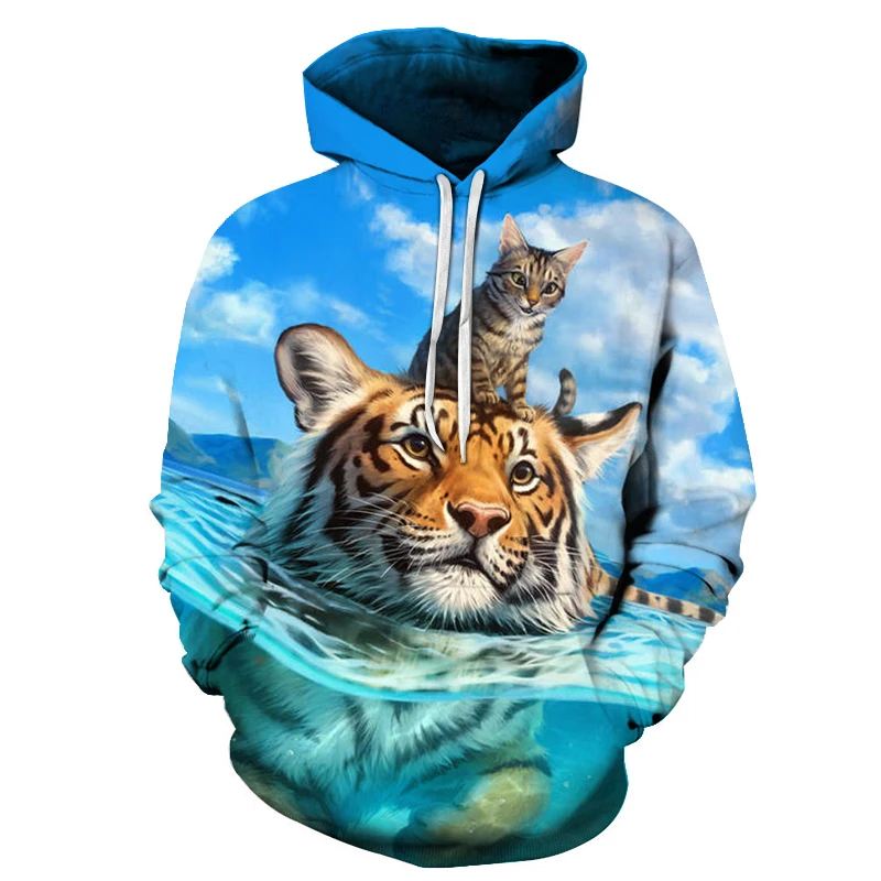 

New Spring and Autumn Men's 3D Hooded Pullover Men and Women 2021 Jacket Hooded Pullover Hip Hop Hooded Jacket Pullover 6XL