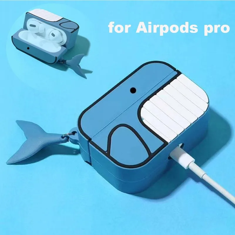 Силиконовый чехол с милым мультяшным рисунком для Airpods Pro защитный Китом