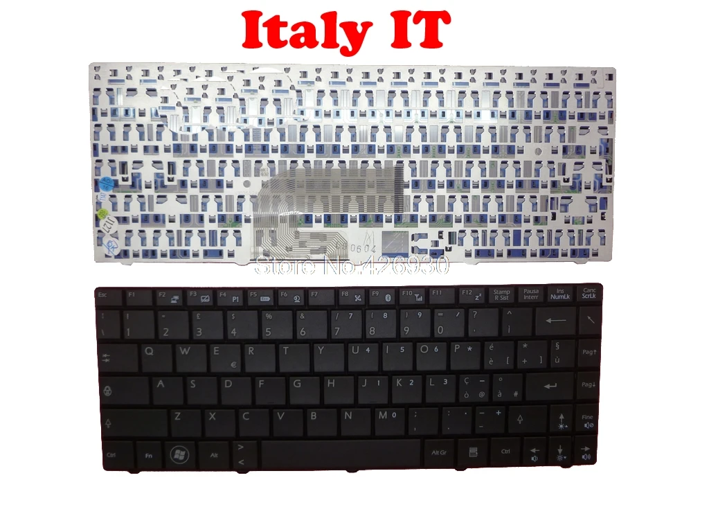 FR IT клавиатура для MSI X320 X300 X340 U230 S1N-1EIT2A1-SA0 V103522AK1 S1N-1EFR291-SA0 S1N-1EUS221-SA0 V109345A | Компьютеры