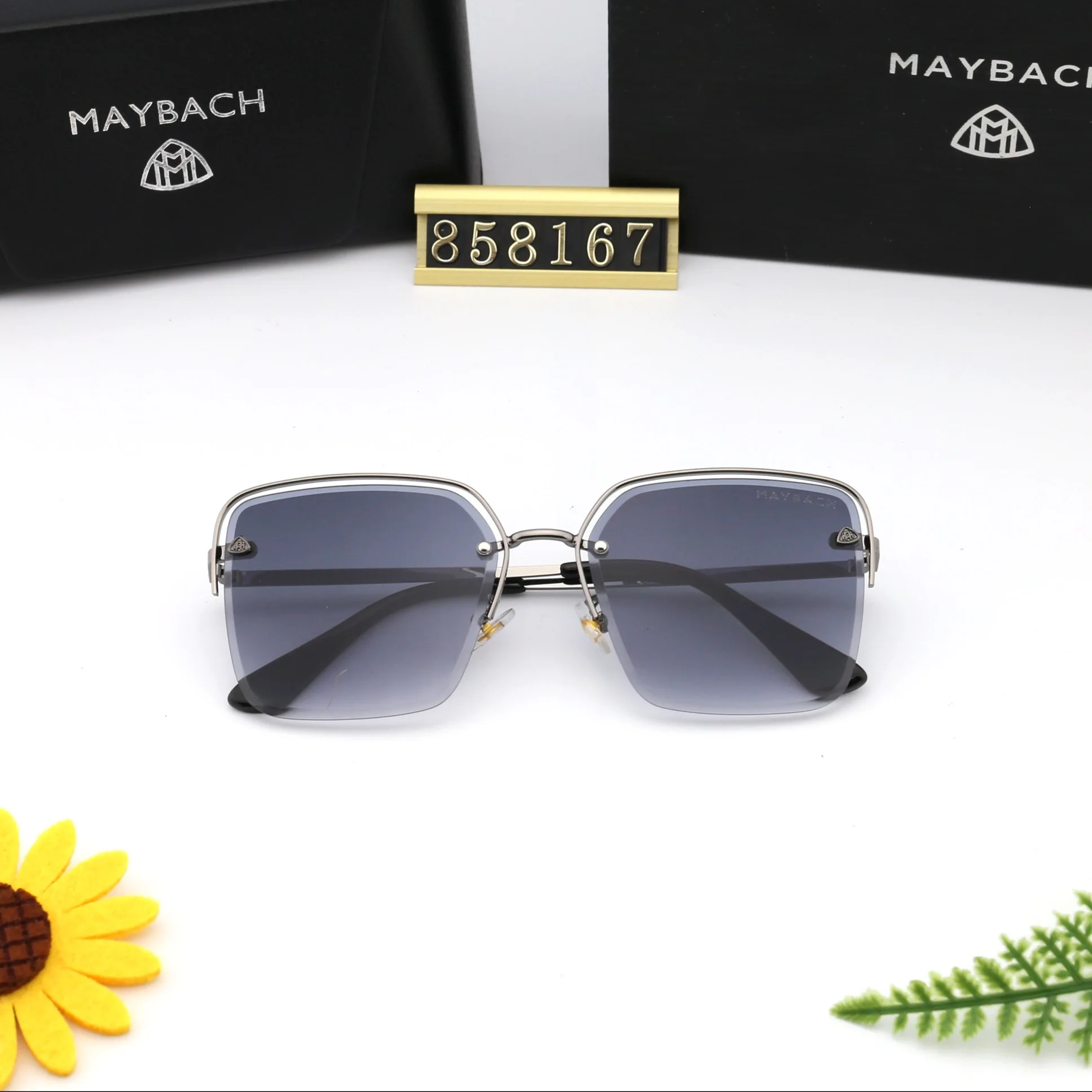 

Authentic Maybach Fashionable Lady Sunglasses Luxury Brand Designer Men Top Quality Couple Glasses 858167
