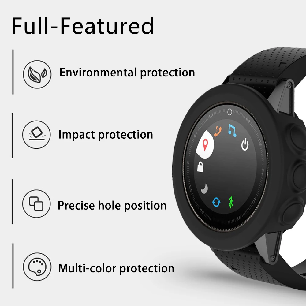 Чехол для часов Garmin Fenix 5 5S 5X мягкий силиконовый защитный рукав бампер защиты от