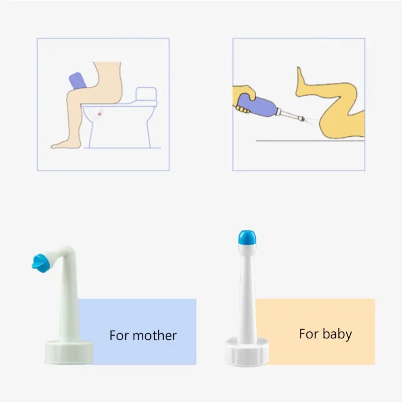 

Portable Bidet Sprayer Handheld Bidet Bottle 300-650ml with Travel Bag 2 Nozzle