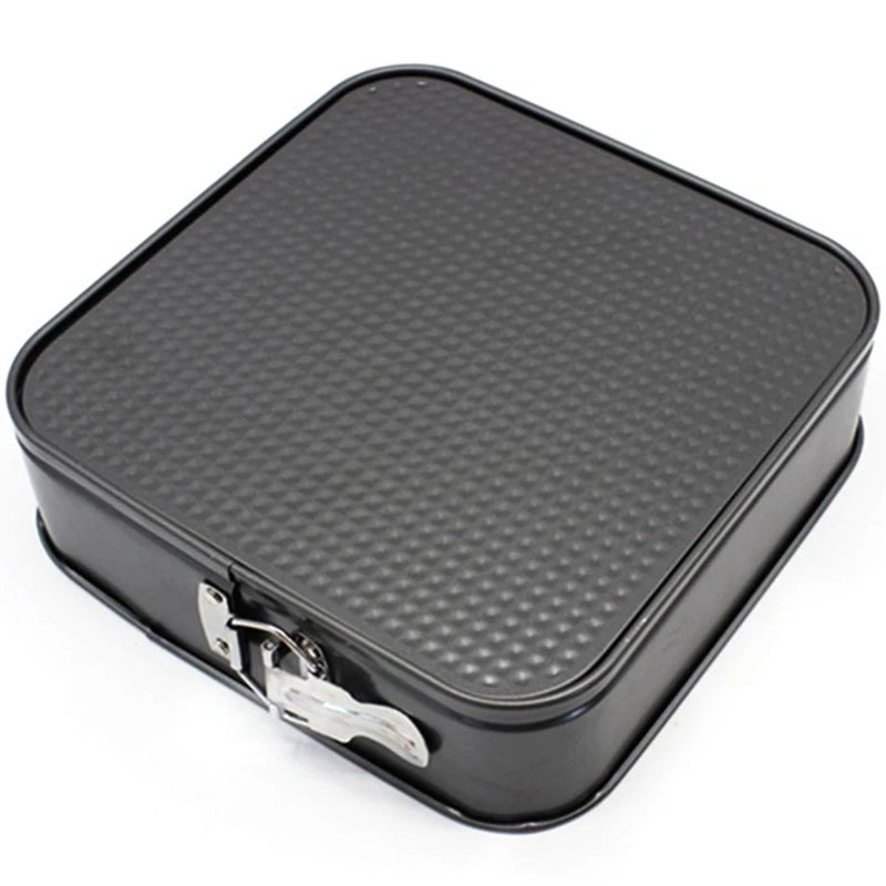 3Pcs/Set 8/9/10 Inches Square Carbon Steel Non Stick Spring Form Cake Baking Tray Cheesecake Pan Mold Bakeware Kitchen Tools | Дом и сад