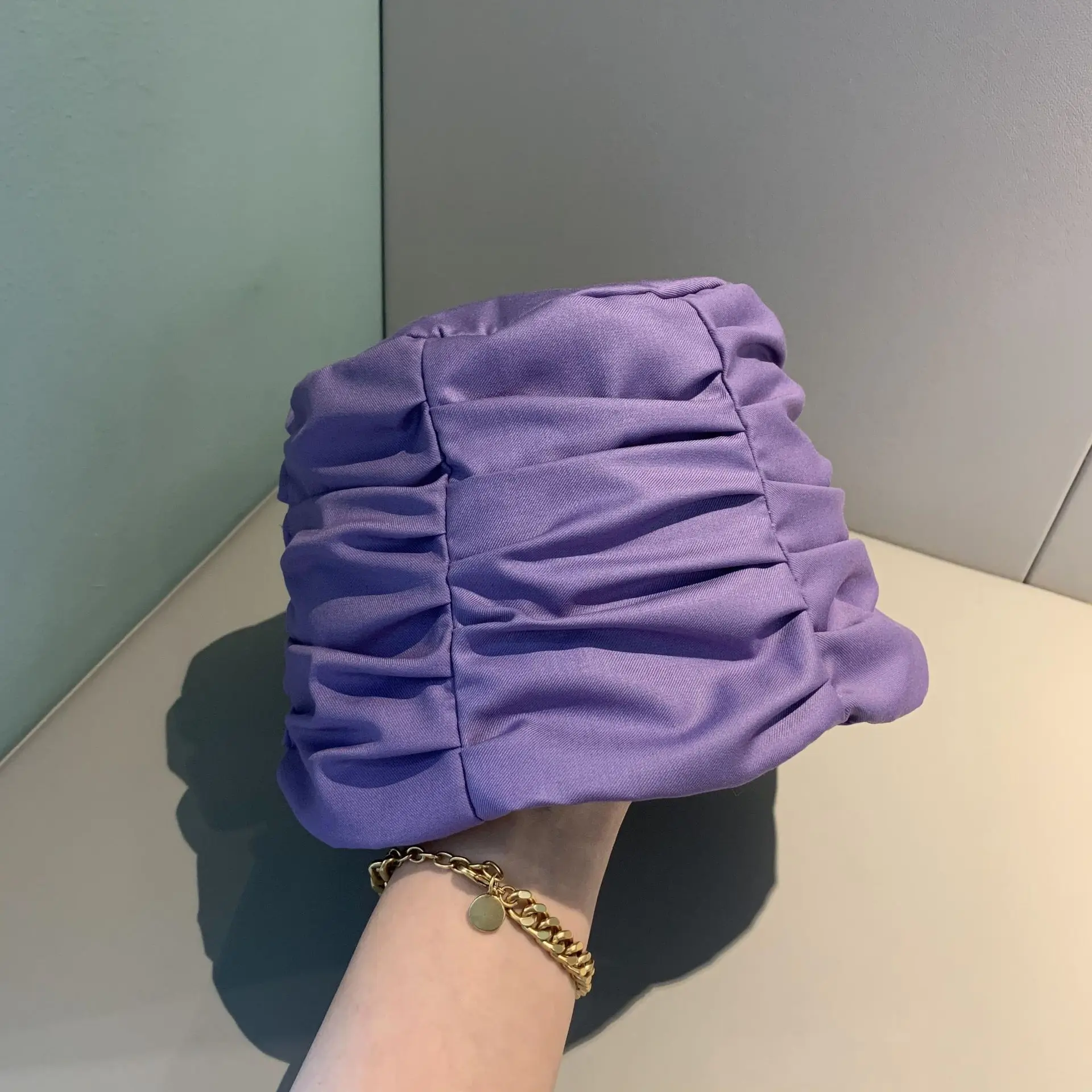 202103-XX new spring Korean style lady  grace  fold   leisure lady  bucket cap  women  fishermen hat
