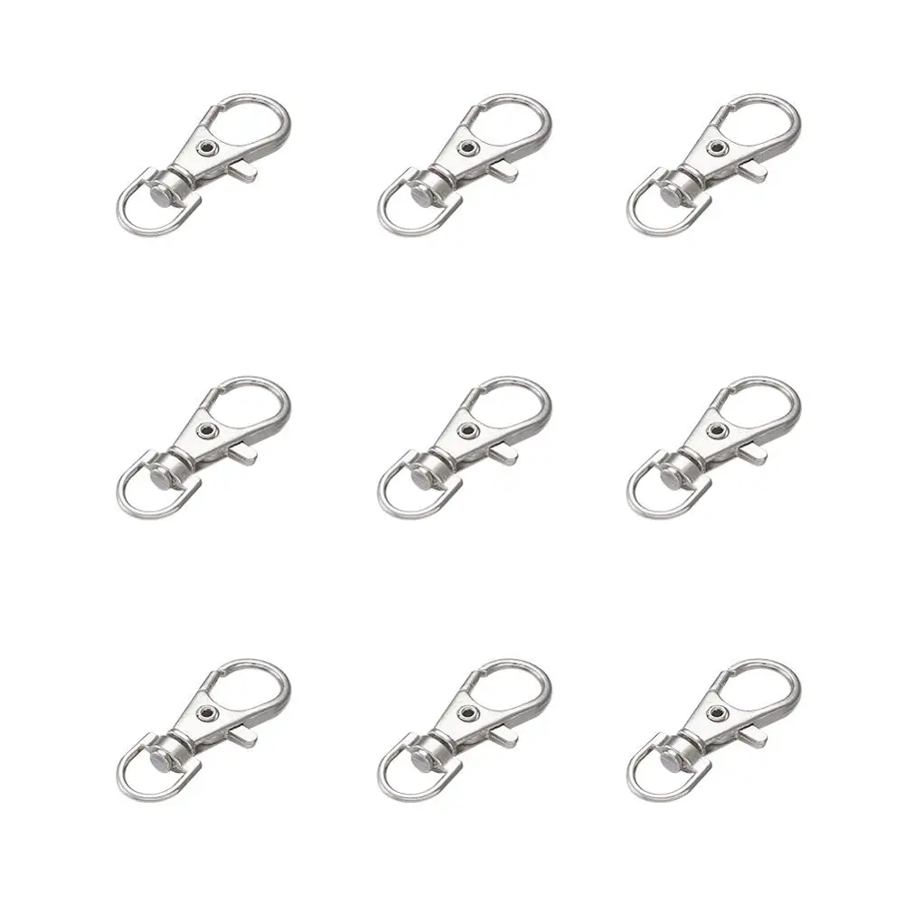 

500pcs Alloy Swivel Lobster Claw Clasps Swivel Snap Hook Jewellery Findings Golden Silver Platinum Antique Bronze Color 35x13mm