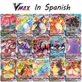 2021 карты покемона в испанском стиле, команда GX VMAX, тренер энергии, голографические игральные карты, игра Castellano Español, детская игрушка - фото