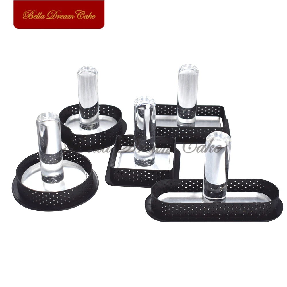 

Round/Oval/Heart/Square/Rectangle Acrylic Tart Tamper For Cake Ring Pastry Cake Pusher DIY Cake Decorating Tool Baking Accessory