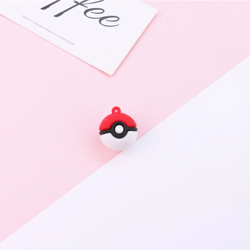 Pokemon Elf Ball Silicone Double-sided Cute Keychain Pikachu Key Pendant Accessories | Дом и сад