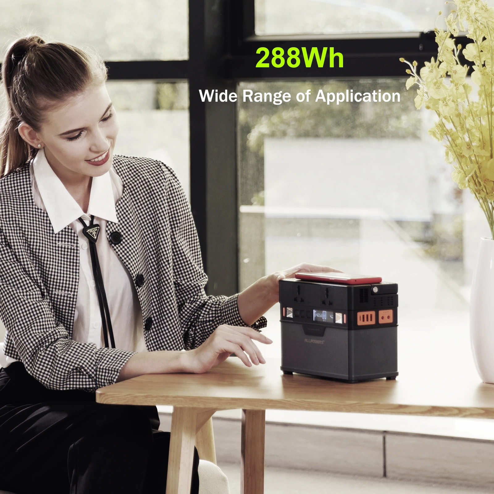 allpowers 110v 220v ac power station pure sine wave portable generator powering car refrigerator tv drone laptops free global shipping