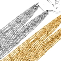 new arrival 10pcslot stainless steel 2mm beads chain necklace bracelets chains for diy jewelry making findings top quality
