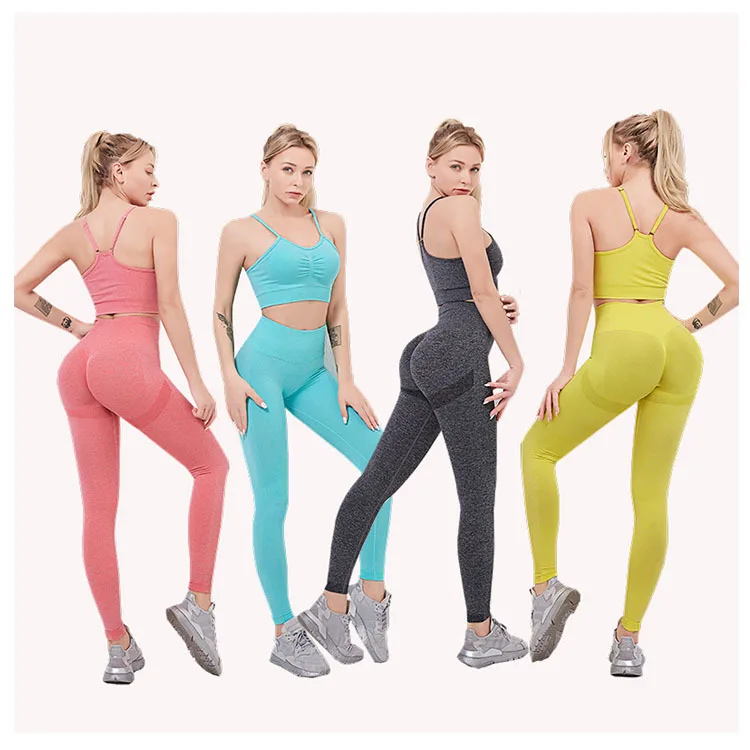 Пикантные Для женщин леггинсы приклад пуш-ап Фитнес тонкие Высокая Талия