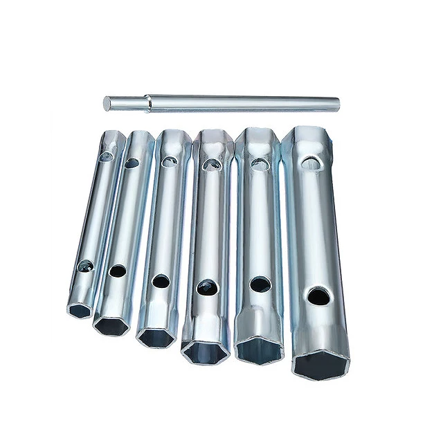

Newest 6PC 8-19mm Metric Tubular Box Wrench Set Tube Bar Spark-Plug Spanner Steel Double Ended for Automotive Plumb Repair