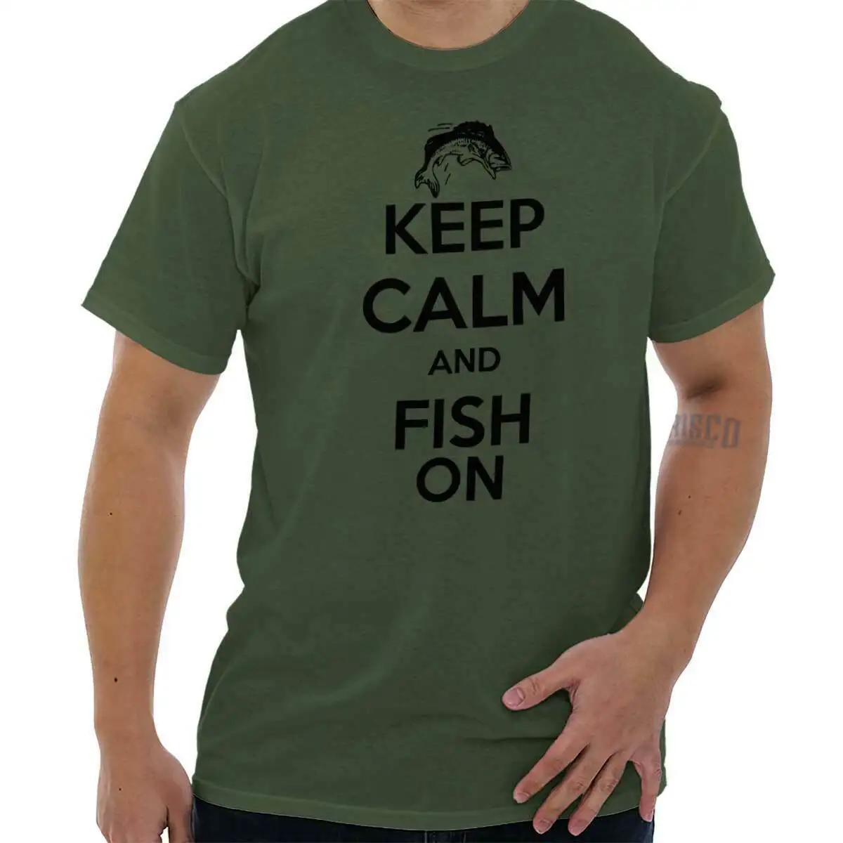Футболка JUST HOOK IT-Fish Рыбацкая, angl, Удочка на карпа, морской рыбак, лучший подарок, новые футболки, Забавные топы, новые унисекс, Забавные топы - Цвет: army green 12