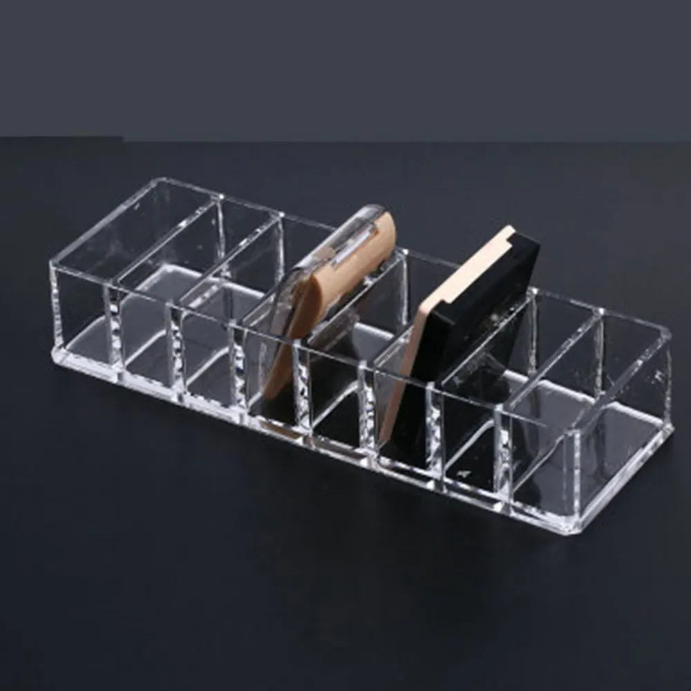 Прозрачная акриловая полка для губ 8 ячеек|Наборы инструментов макияжа| |