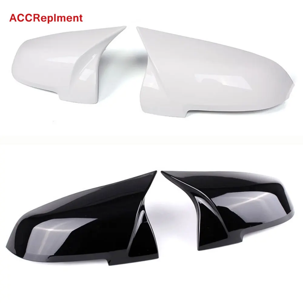 Крышка для зеркала заднего вида из АБС-пластика белая/черная подходит BMW 5 серии F10