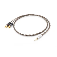hi end occ silver plated cord hifi audio 3 5mm to rca cable aux 3 5mm male to rca male cable