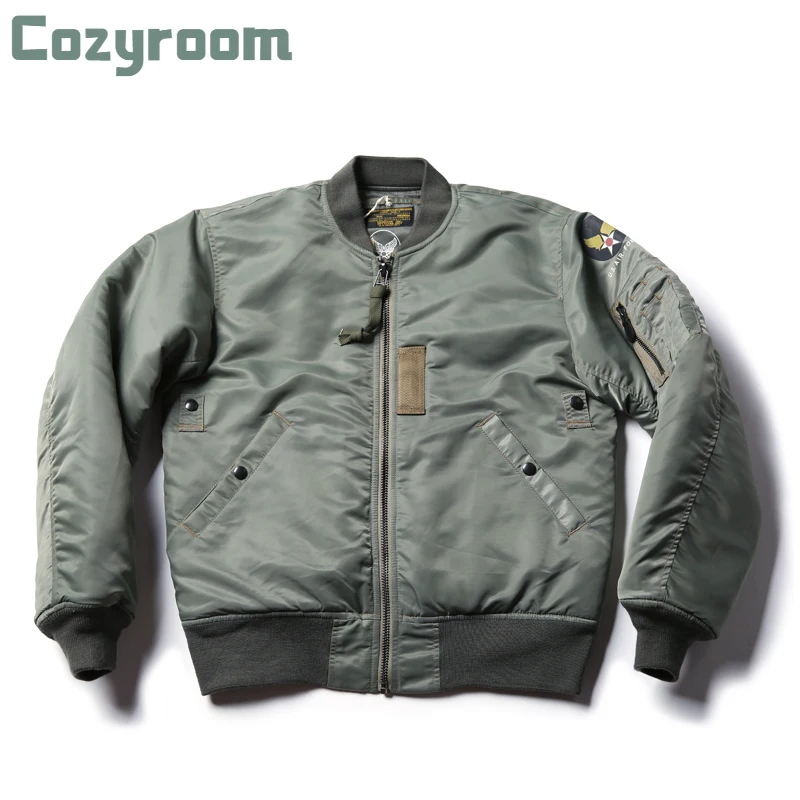 

Cozyroom Repro USAF 1955 MA-1 Flight Jacket 50s Winter Men Military Bomber Coat
