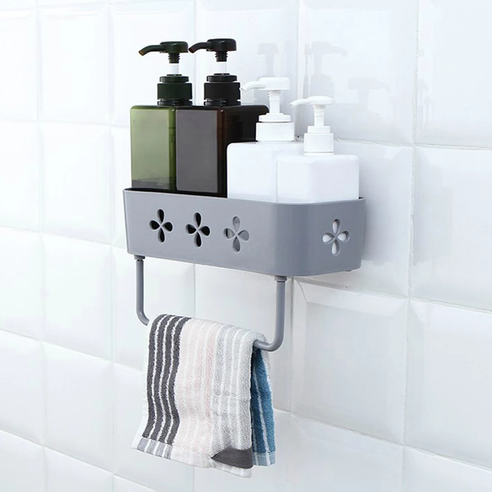 Полка для хранения на стену ванной органайзер полка душа корзина держатель