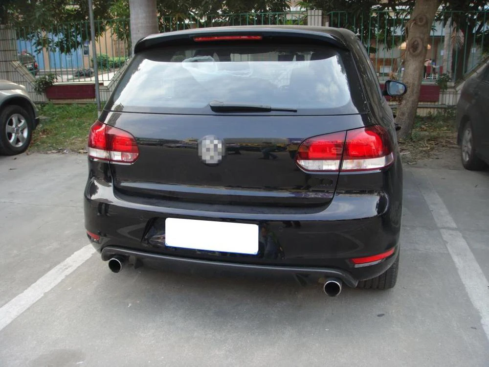 Для MK6 углеродного волокна диффузор, губа на задний бампер для Volkswagen VW Golf 6 MK6 GTI 2010-2013
