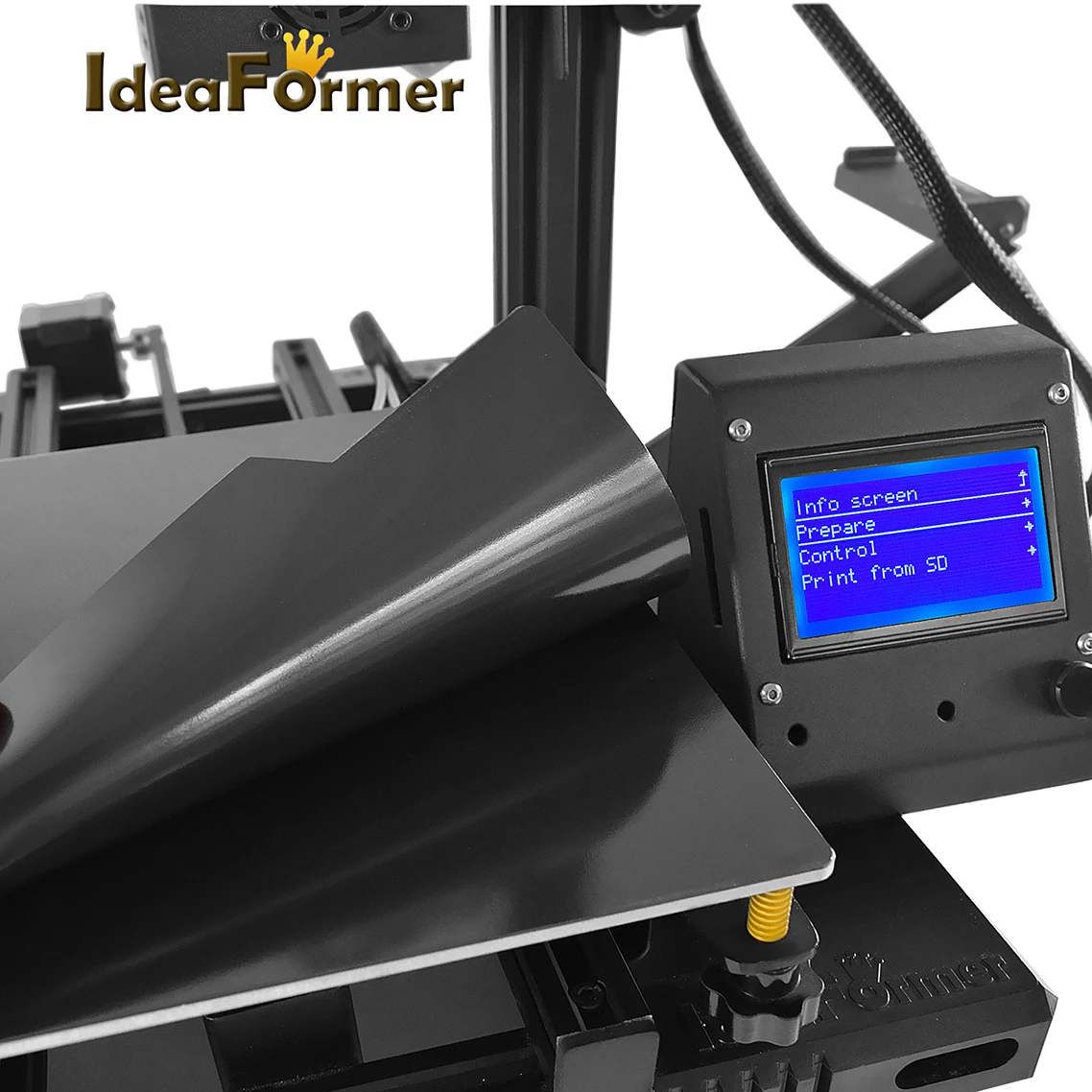 Bestellen IdeaFormer Pro 300*300 DIY 3D Drucker Magnetische Bauen Platte Gebrochen Filament Erkennung Drucker Mit 2kg 1,75 PLA Filament