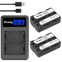 2 x NP FM500H Камера Батарея + ЖК дисплей USB Dual Зарядное устройство