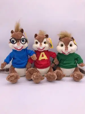 Alvin And The Chipmunks Plush Dolls Cute Chipmunks Stuffed Toys Kids Gift 10