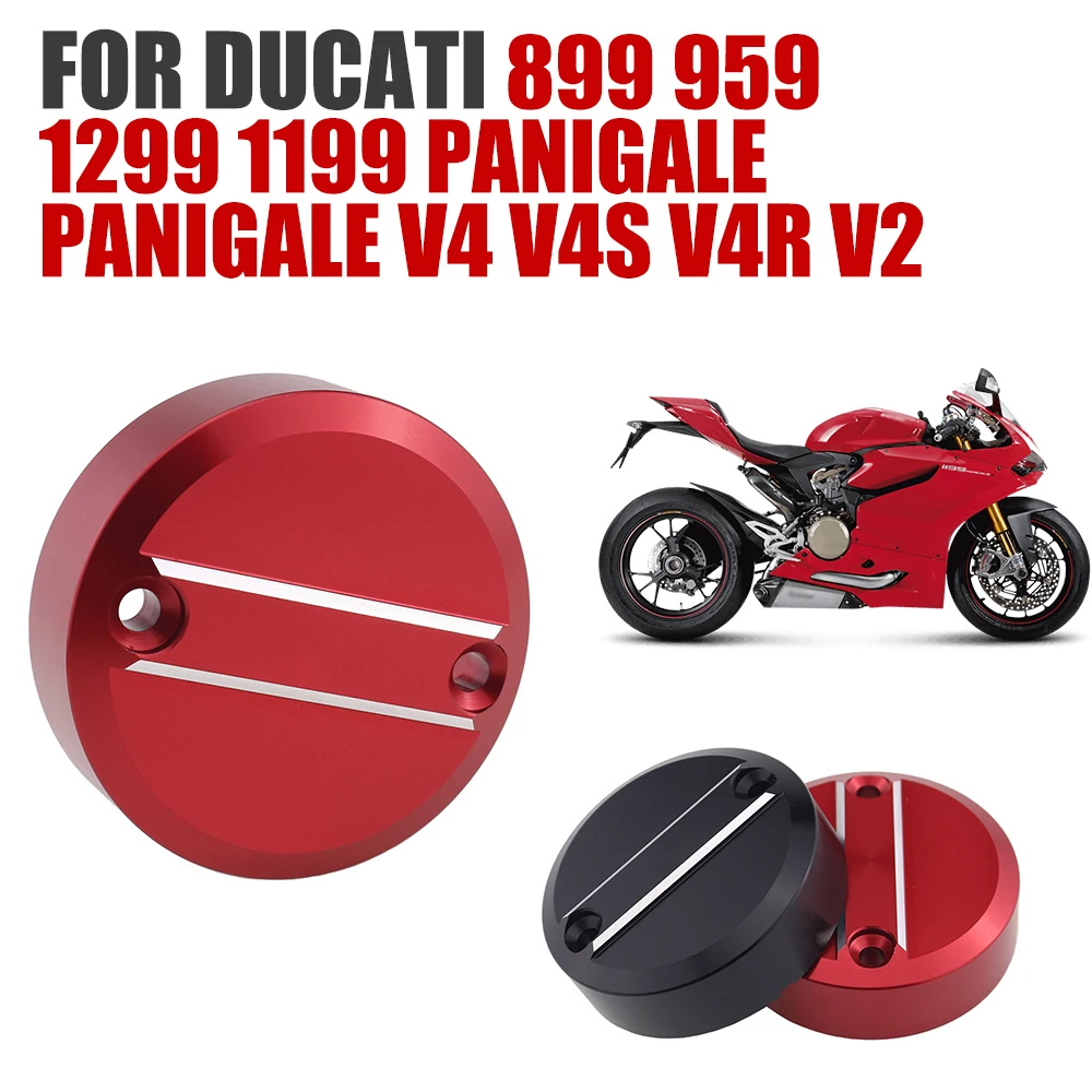 

Аксессуары для мотоциклов DUCATI 1199 Panigale 899 959 1299 V4 S R V4S V4R V2, передняя Крышка Резервуара тормозной жидкости, масляная крышка