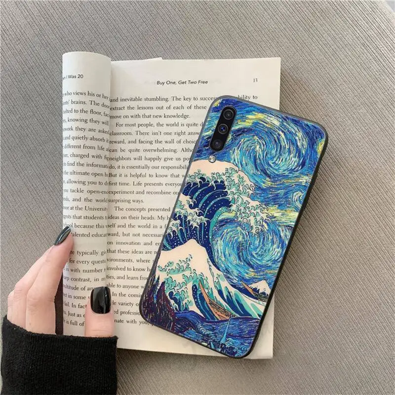 

Paintings Starry Night Van Gogh Phone Case For Samsung galaxy S 9 10 20 A 10 21 30 31 40 50 51 71 s note 20 j 4 2018 plus