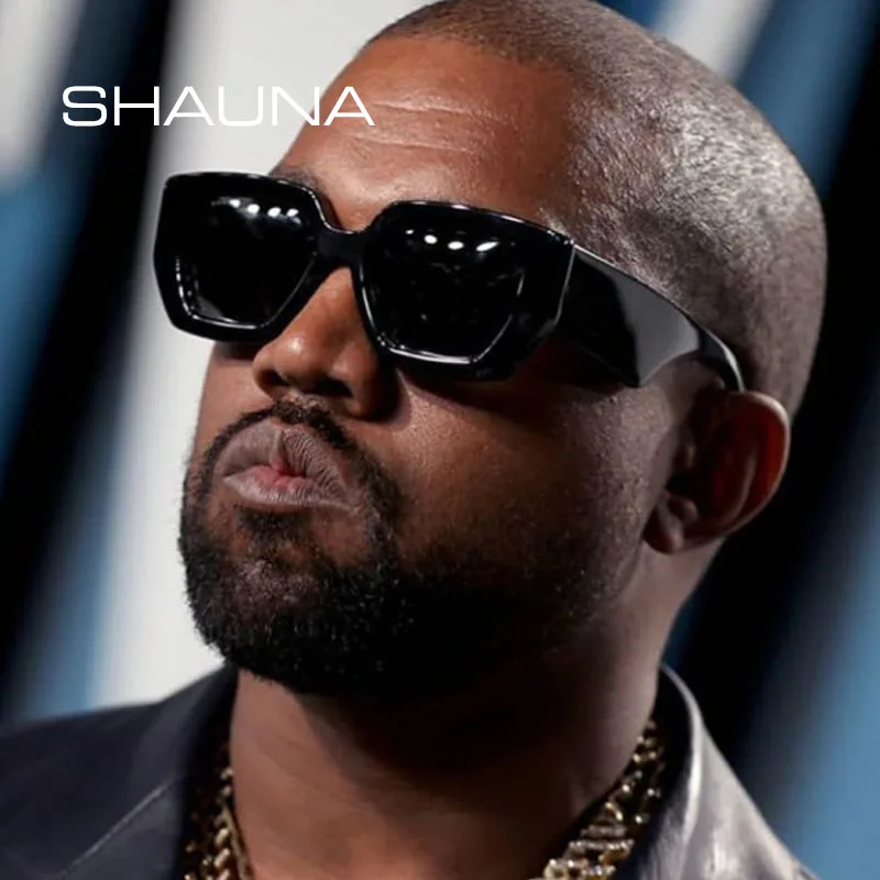 

SHAUNA Retro Square Sunglasses Women Brand Designer Ins Pouplar Anti-blue Light Glasses Frames