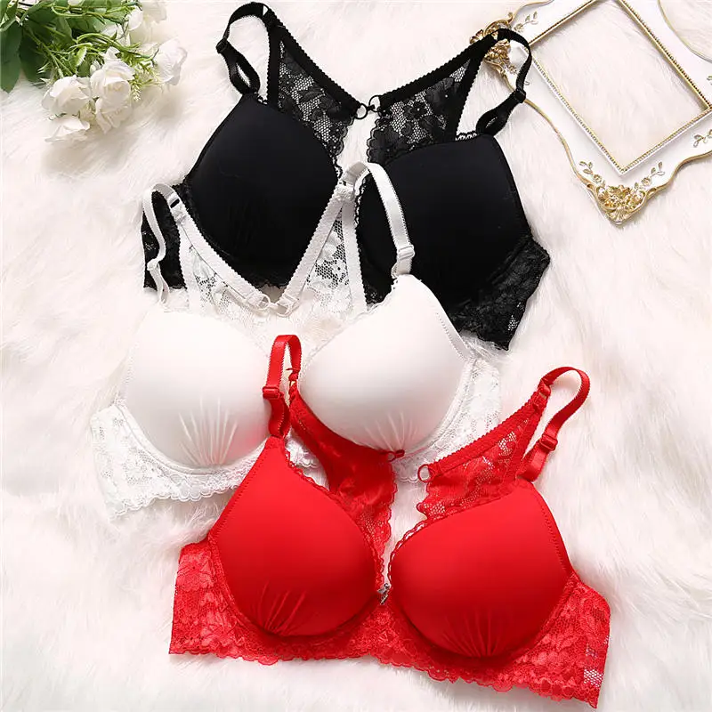 

Back Beauty Sexy Push Up Bra for Women Lace Bralette Beauty Back Brassiere Underwire Bras Female Lingerie Underwear Big C/D Cup