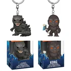 Фильмы Godzillas Vs Kong с топором Карманный Брелок виниловая экшн-фигурка коллекционные игрушки для детей Рождественский подарок
