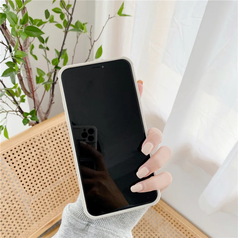 Симпатичный Силиконовый противоударный чехол для IPhone 12 11 Pro Max XS SE 2020 X XR 6 7 8 Plus
