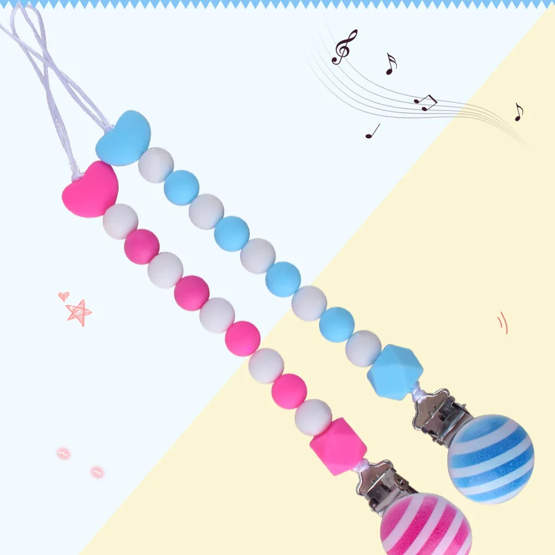 

Simple Wooden Pacifier Clips Chain Baby Boy Girl Binky Clip Holder for Nipples Nursery Toy Shower Gifts