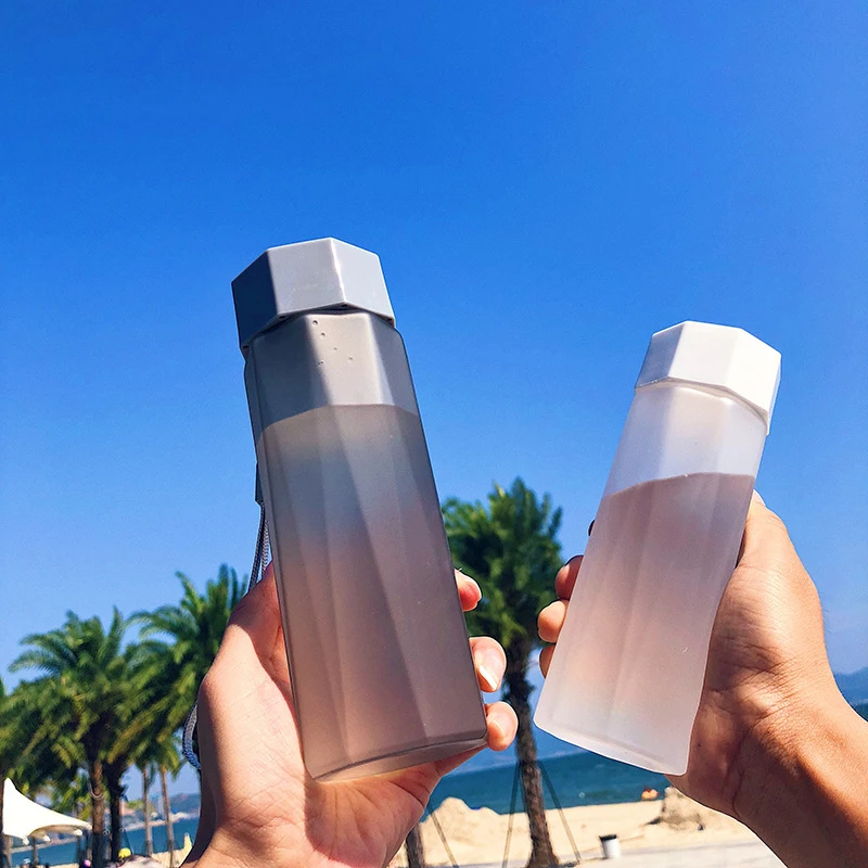 380 мл креативная многоугольная космическая чашка с крышкой пластиковая