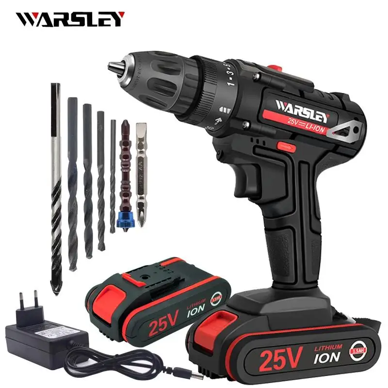 Аккумуляторная отвертка 25 в Электрическая 1 5 АЧ Литиевая дрель