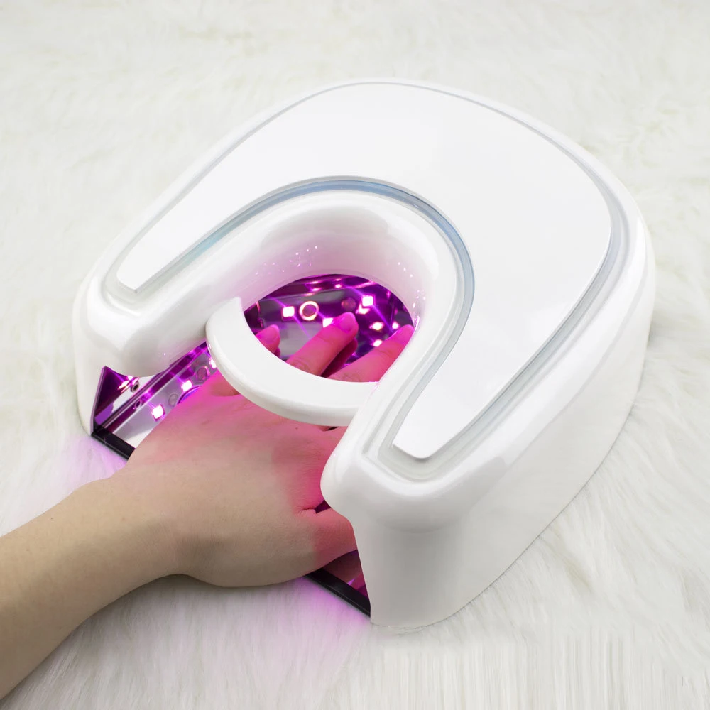 Plug in 48W Nail UV Lamp X8 Gel Polish Dryer Manicure Machine LED Photo-therapy Light Pedicure Red Light Nail Lamp