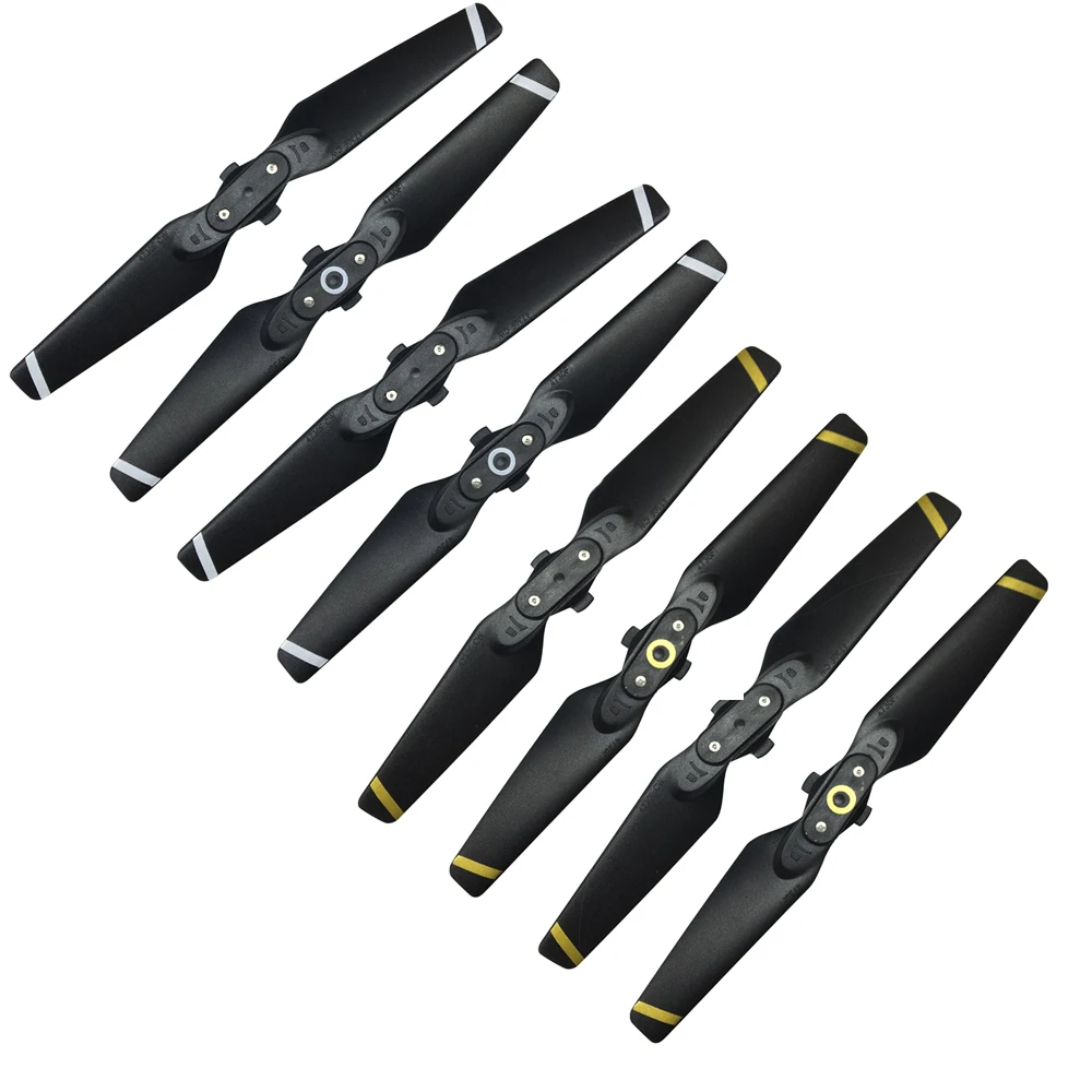 8 шт. Пропеллер для DJI Spark Drone 4730 быстросъемные складные лопасти 4730F Запасные детали Аксессуар крылья винт - Цвет: gold and white