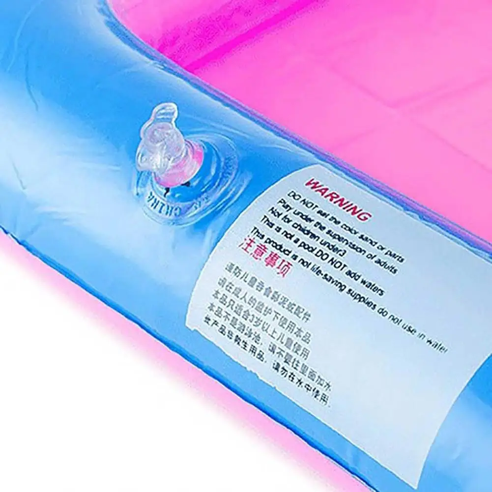 

PVC Inflatable Toy Funny Kid Square Inflatable Elevated Large Sandbox Tray Castle Stacking Play Toy