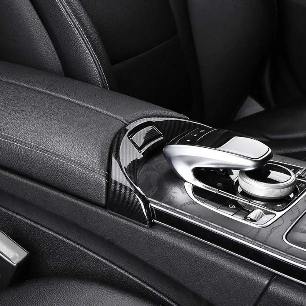 

Car Center Console Armrest Box Buttons Frame Decoration Sticker Trim for Mercedes Benz C Class W205 GLC X253 2015-2020