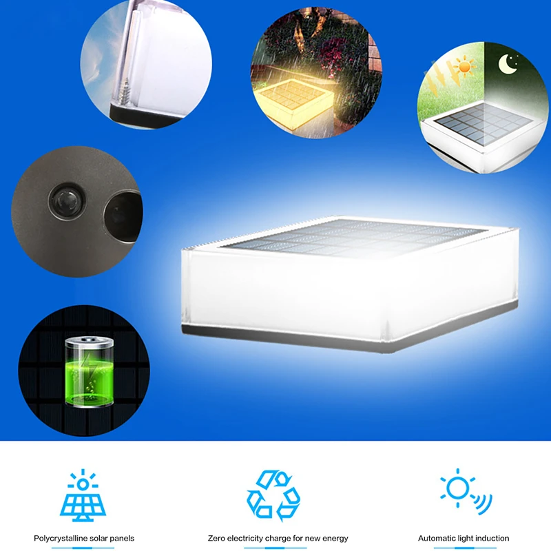 Светодиодная лампа на солнечной батарее водонепроницаемый цветной