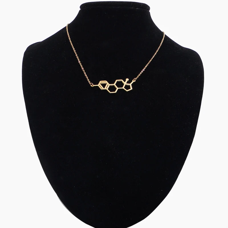 Эстрогеновое ожерелье с дизайном молекула медицинская бижутерия для женщин