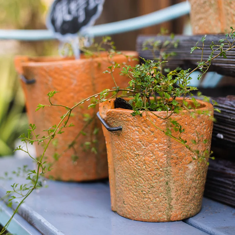 

Ceramic Nordic Flower Pot Stand Indoor Large Stoneware Flower Pots Retro Stitched Semillas Plantas Household Products EF50FP