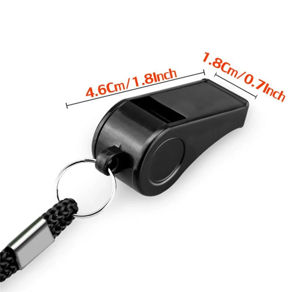 

8pcs Portable Whistles with Rope Emergency Survival Whistles for Sport Referee Hiking Camping