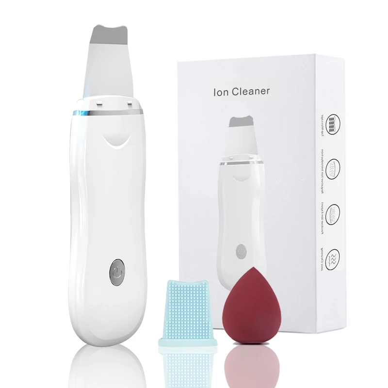 

Ultrasonic Skin Scrubber Sonic Vibration Face Blackhead Remover Facial Scrubber Pore Cleaner Cavitation Peeling Facial Lifting
