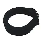 Повязка на голову с атласным покрытием для девочек, черный широкий металлический жесткий ободок, 5 мм, аксессуары для детей