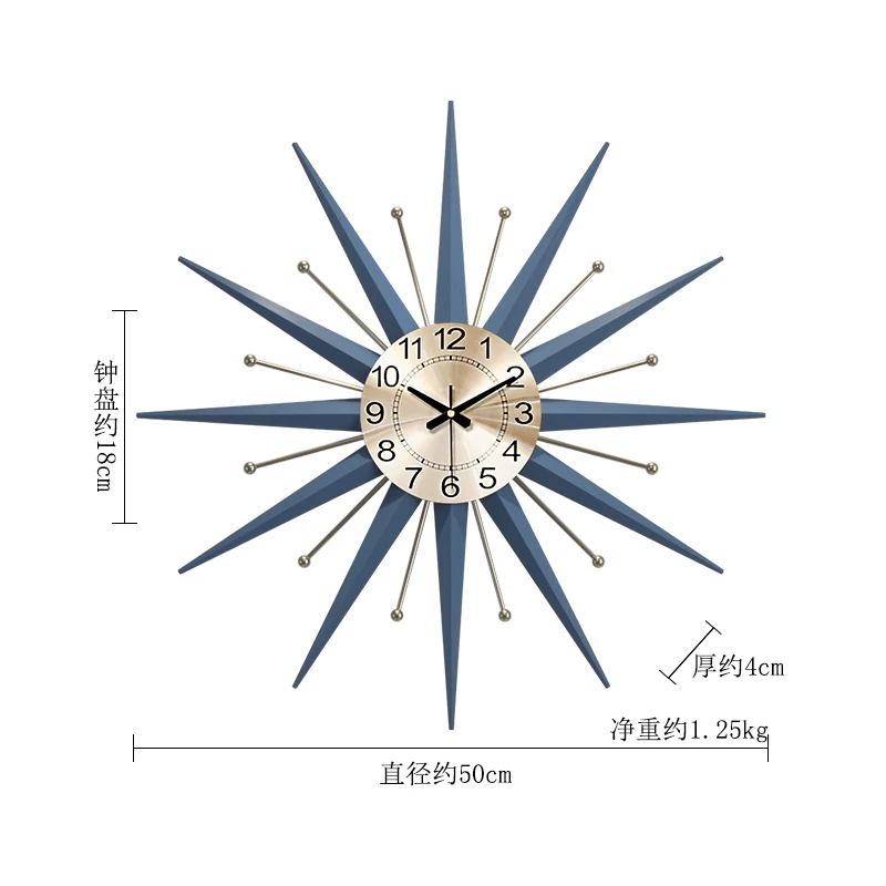 

Nordic Mute Wall Clock Living Room Personality Fashion Simple Mute Clock Creative Nordic Household Wall Clock DD70WC